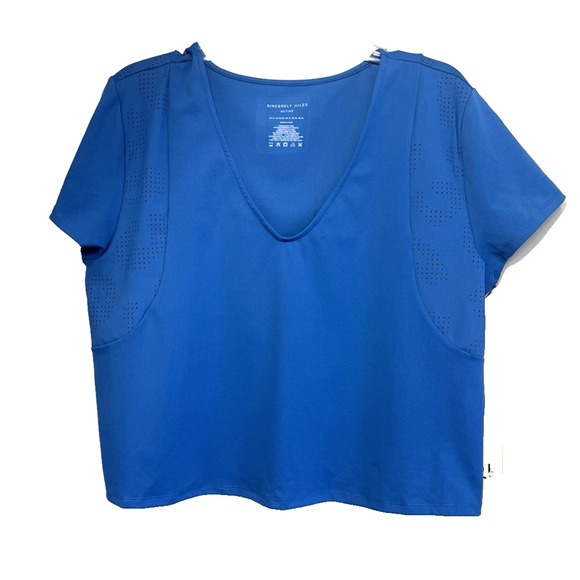 Sincerely Jules Active Size X-Large Blue Top & Skort Set Performance Tennis Golf - Picture 2 of 10